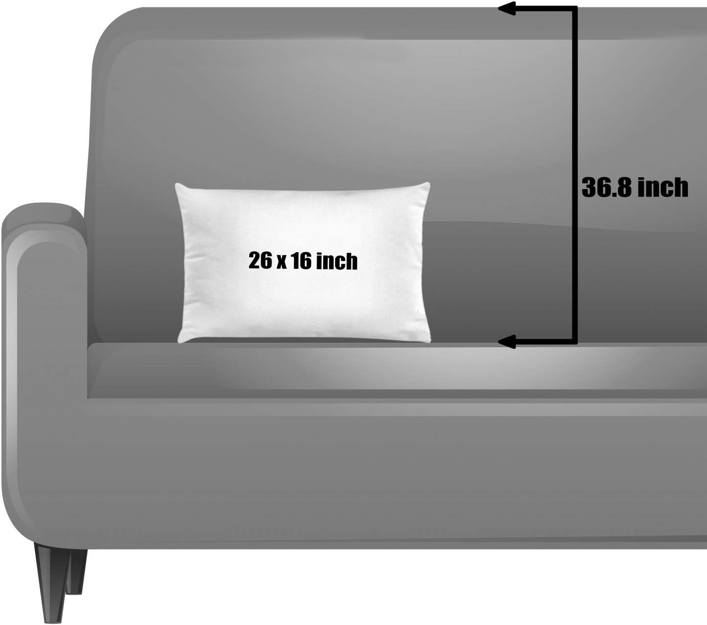 Lunarable Funda de cojín africana, mapa de estilo abstracto sobre fondo de alfombra, funda de almohada decorativa rectangular, 26 x 16 pulgadas,