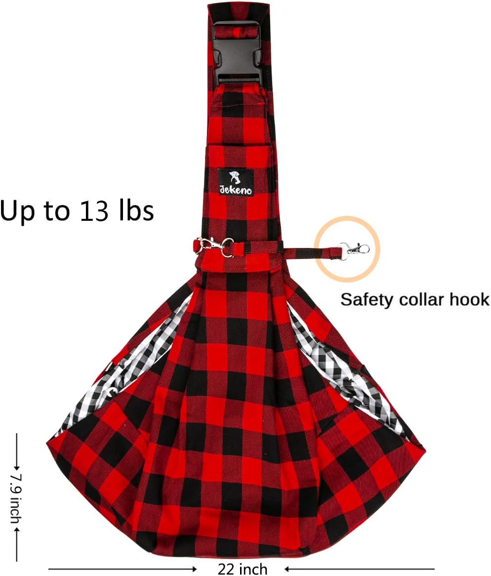 Jekeno – Mochila de viaje con correa ajustable para perros y gatos, para viajar y tener las manos libres, mochila apta para ser llevada por hombres