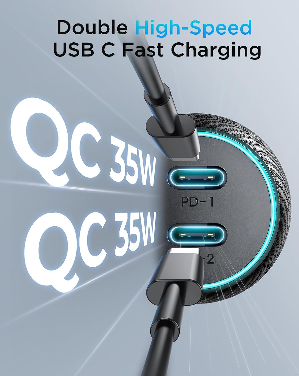 JOYROOM Cargador de coche USB C C 8