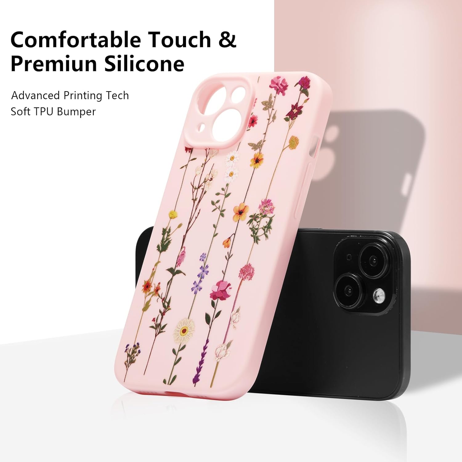 ZTOFERA Funda protectora transparente para iPhone 14, funda protectora de silicona flexible para iPhone 14, delgada y a prueba de golpes, para
