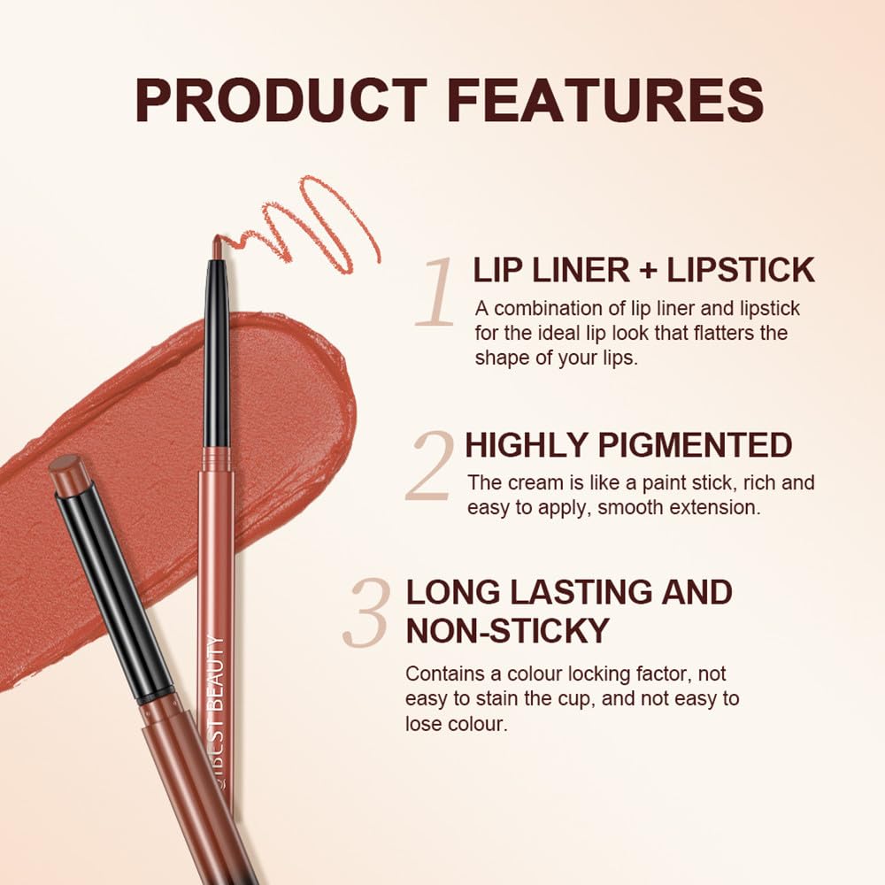 Juego de delineador de labios y lápiz labial, delineadores de labios, lápiz labial mate y juego de lápiz labial de terciopelo, juego de delineadores