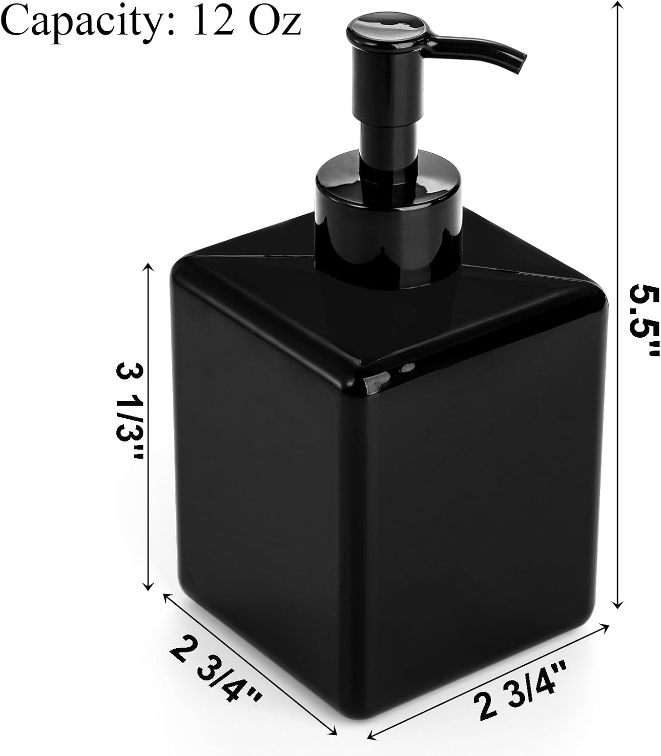 Okllen Paquete de 12 botellas dispensadoras vacías rellenables de botellas dispensadoras, botellas de plástico de champú y acondicionador de 12