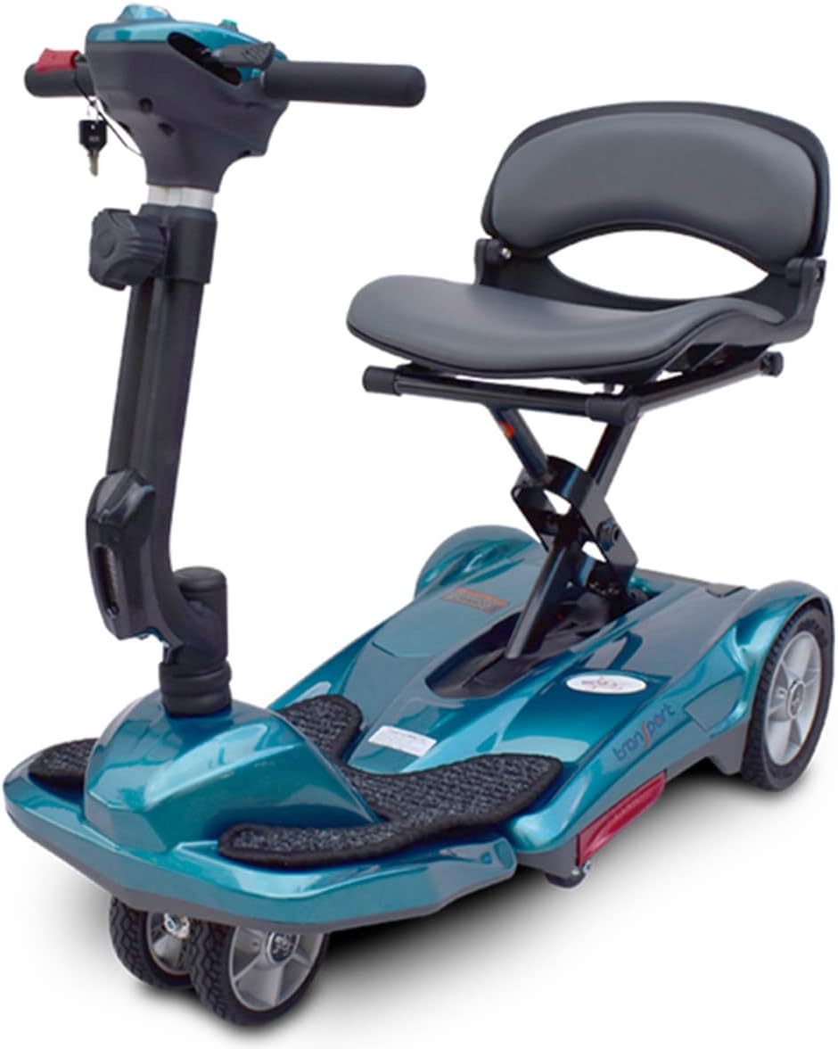 EV Rider Transport M EZ (Easy Move) S19M Fold – Scooter eléctrico plegable manual para adultos, personas mayores, discapacitados, peso ligero, para