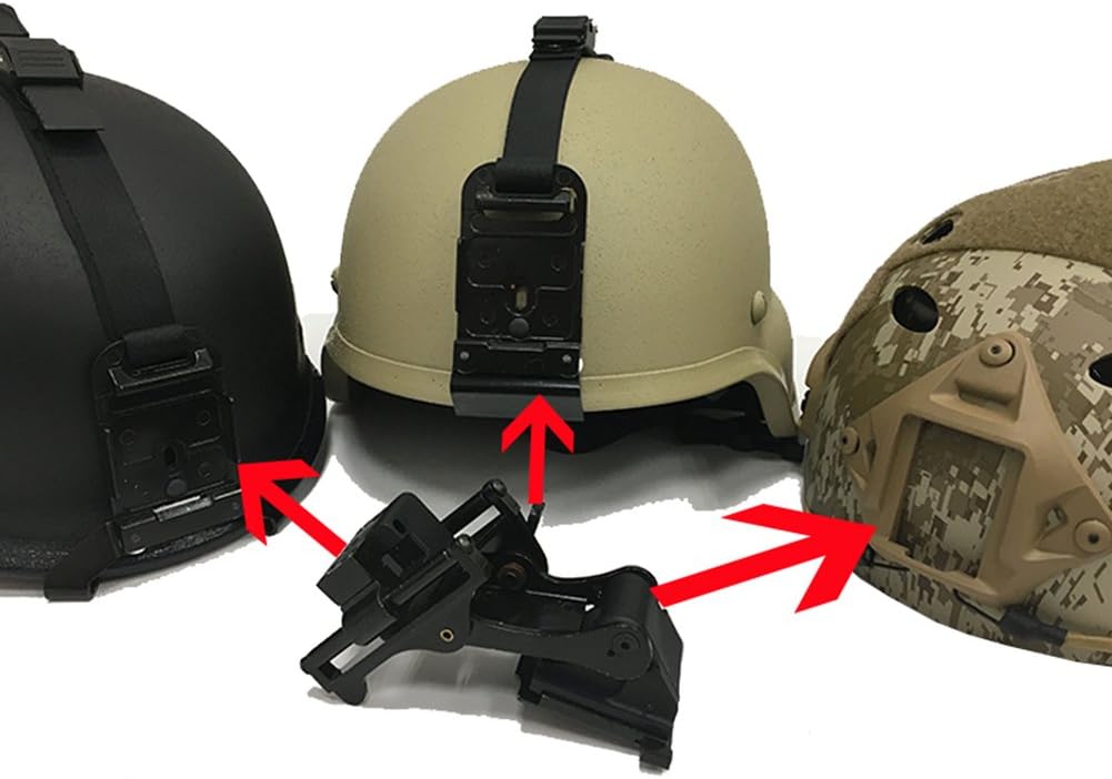 Piezas tácticas del casco del soporte del rinoceronte de las gafas de la visión nocturna para PVS-14 del casco rápido M88 MICH