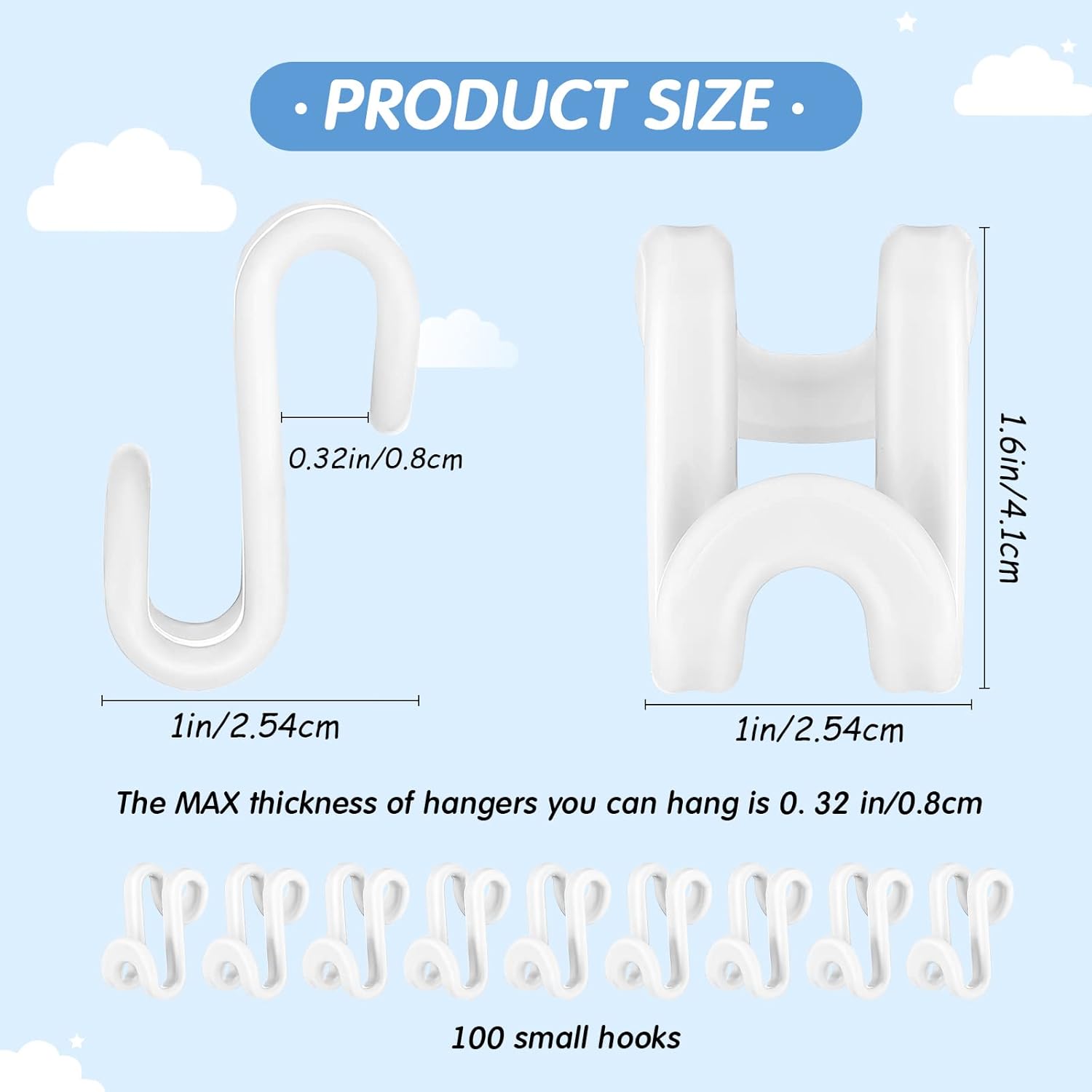 150 piezas de triangulos para colgar ropa, ganchos apiladores de plástico, mini ahorro de espacio, clips extensores para organizador, armario, ropa,