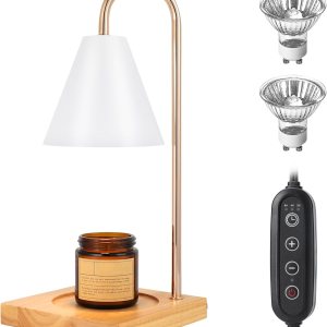 Lámpara calentadora de velas, lámpara de calentador de velas regulable para velas en frascos, lámpara de calentador de velas blanca con Lámpara calentadora de velas, lámpara de calentador de velas regulable para velas en frascos, lámpara de calentador de velas blanca con