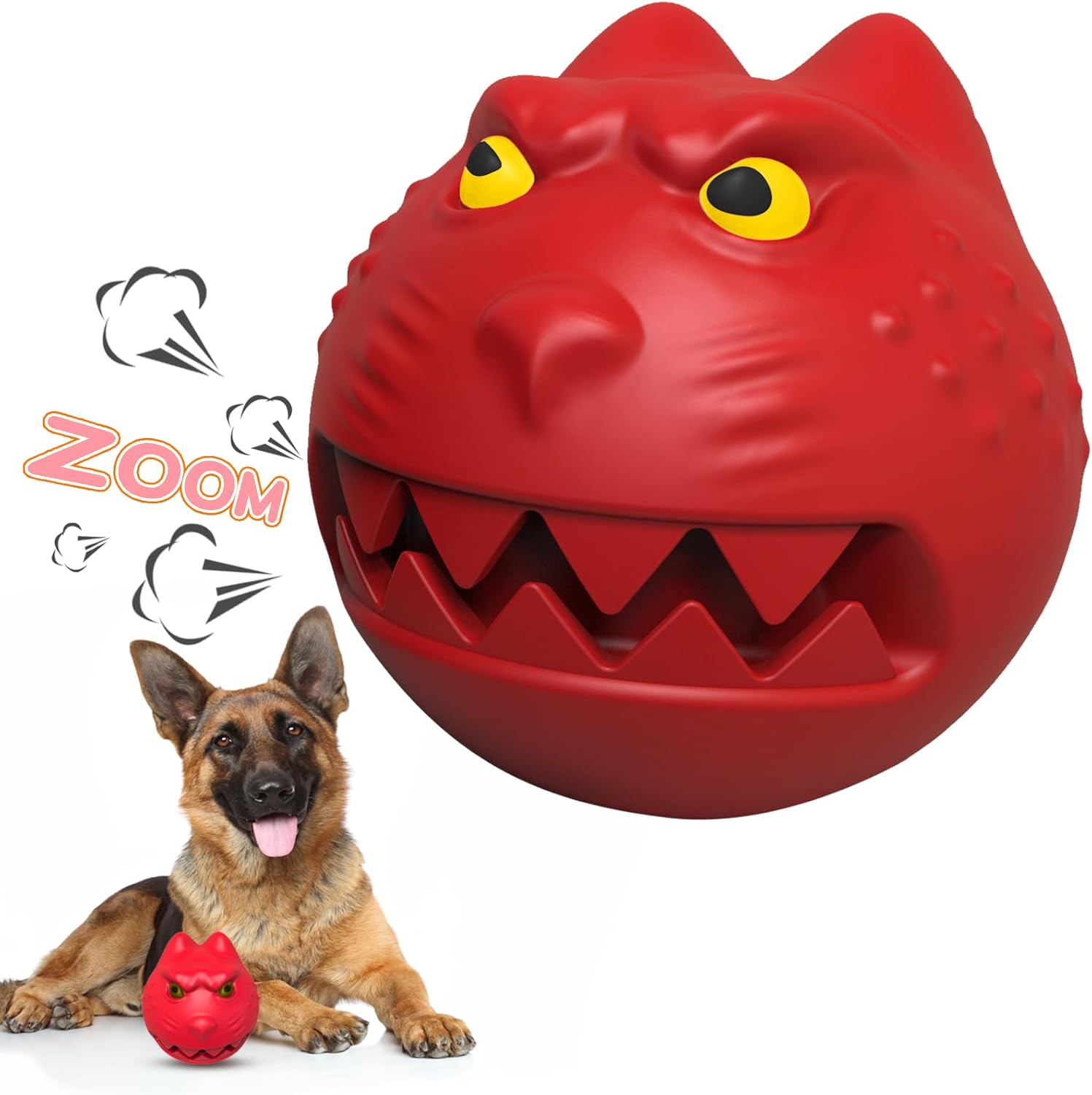 bobosogo Juguetes para perros para masticadores agresivos, juguetes chirriantes para perros para razas grandes, juguetes masticables interactivos e