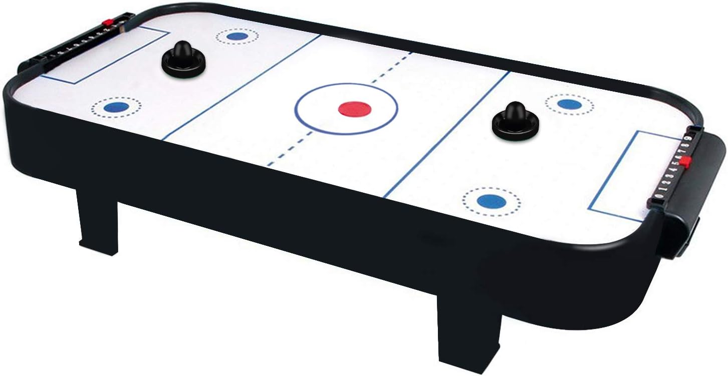 Empujadores de hockey de aire y discos de hockey de aire rojo, asas de portería, accesorios de repuesto para mesas de juego (4 Striker, paquete de 4