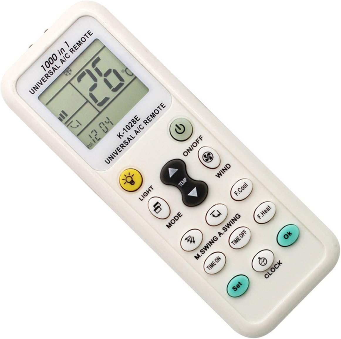 Aire acondicionado universal AC Control remoto LCD controlador de acondicionamiento 1000 en 1 para Mitsubishi Toshiba HITACHI FUJITSU Daewoo LG