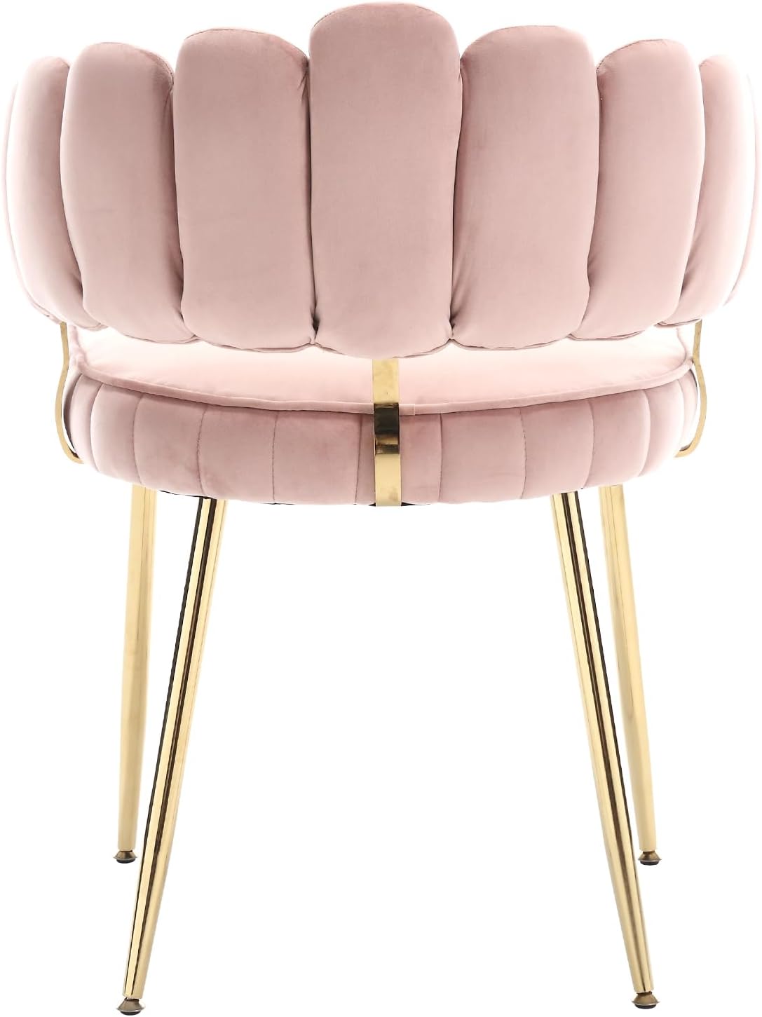 MOONMISS Juego de 2 sillas de comedor de terciopelo, sillas decorativas modernas con respaldo irregular, silla auxiliar tapizada con patas de metal
