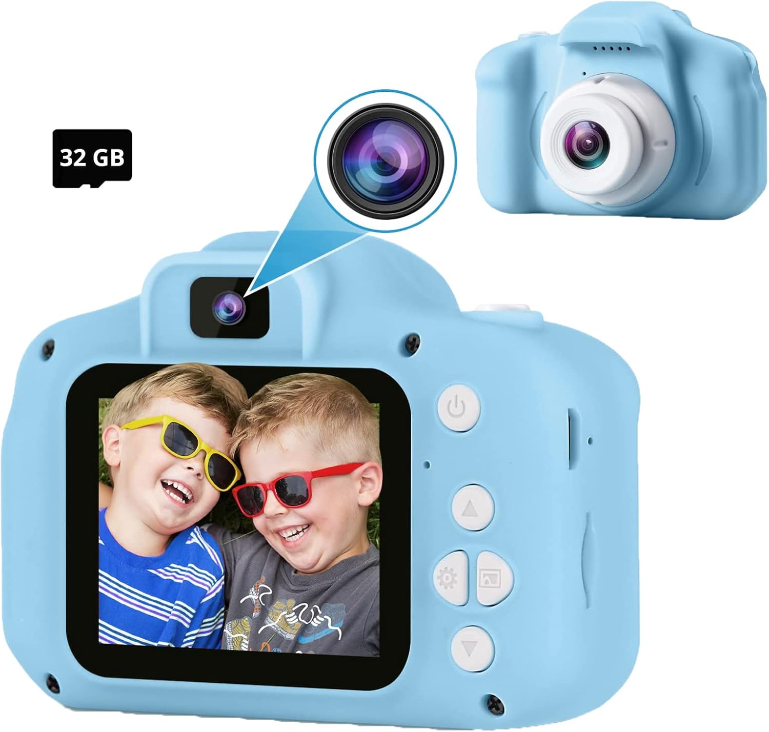 SVZIX Cámara digital para niños, mini cámara dual recargable para niños, regalo de 3 a 9 años, 8 millones de video de alta definición de 2 pulgadas