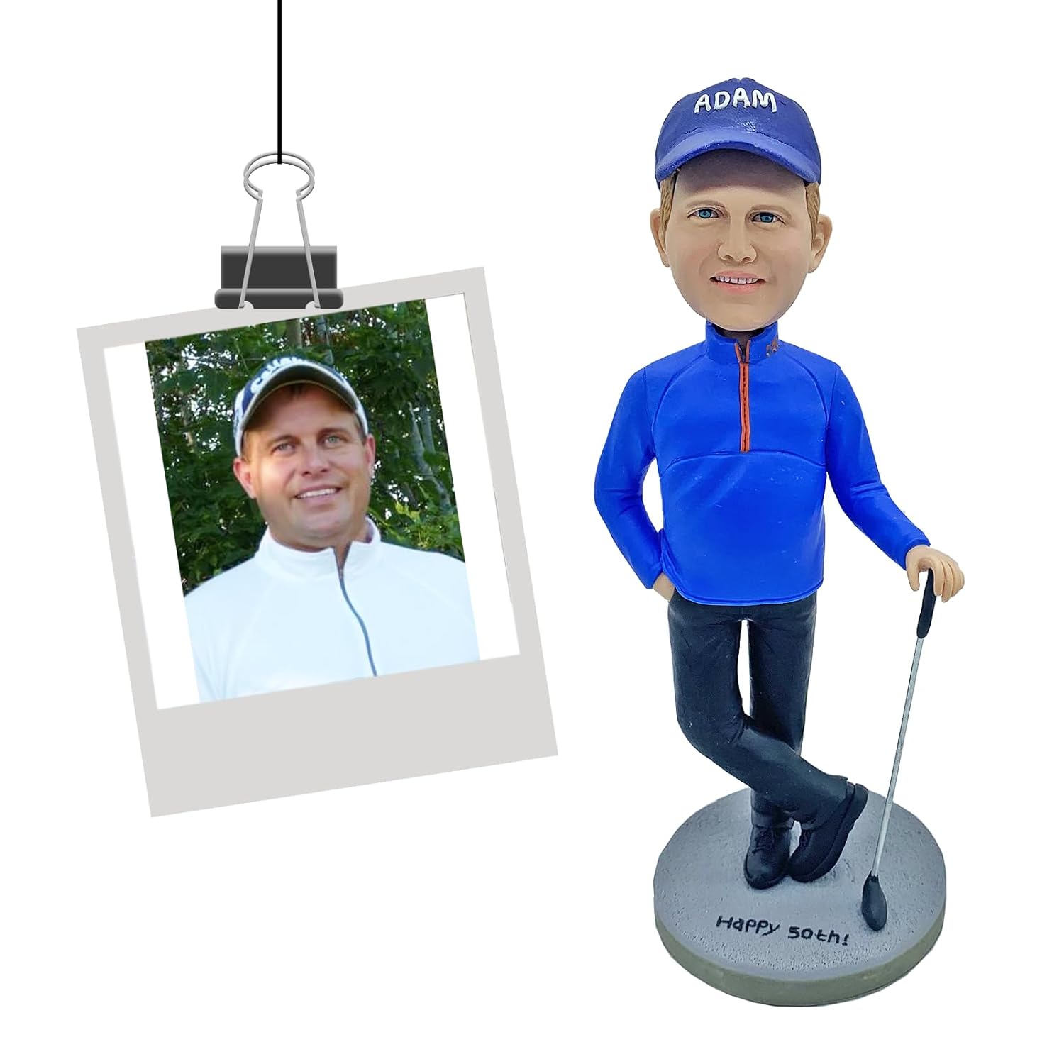 Custom Golfer Bobblehead Figurines Gift for man Personalized Valentines Day Gifts from Photos