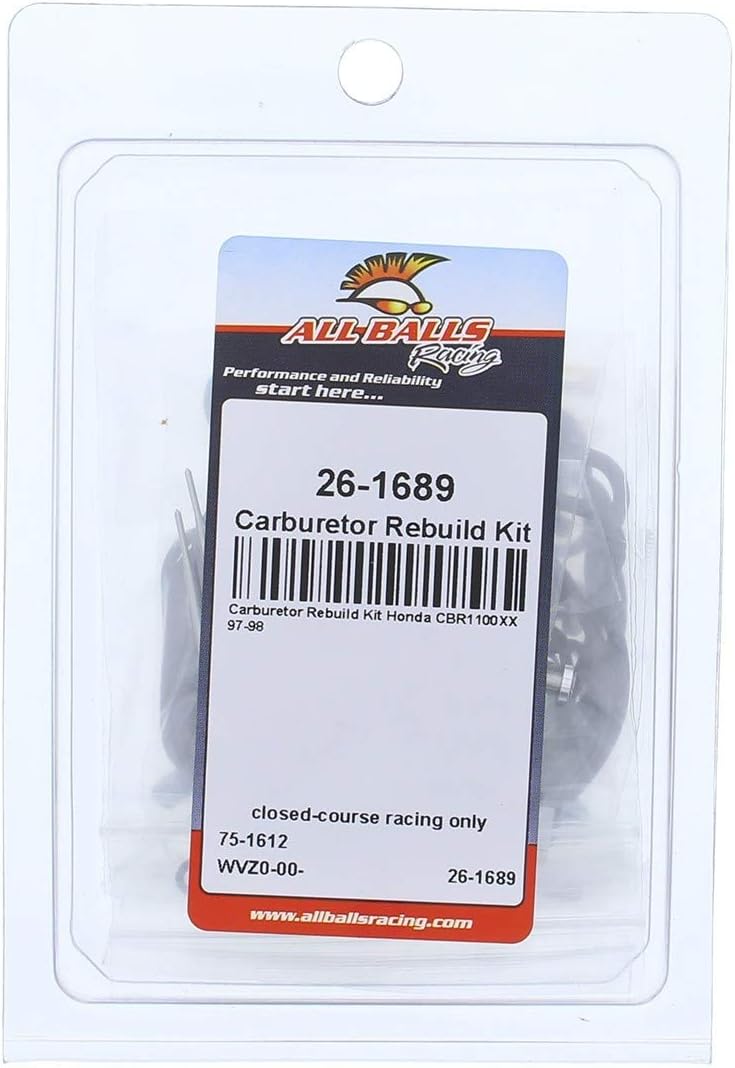 All Balls Racing Kit de reconstrucción de carburador 26-1689 compatible conreemplazo para Honda CBR1100XX 1997-1998