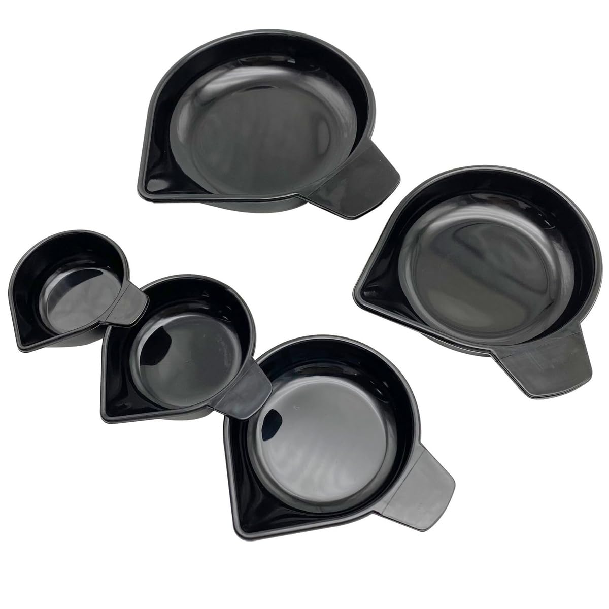 1 juego5 piezas de plástico digital báscula bandeja de báscula electrónica de piedras preciosas de diamante en polvo con boca puntiaguda para