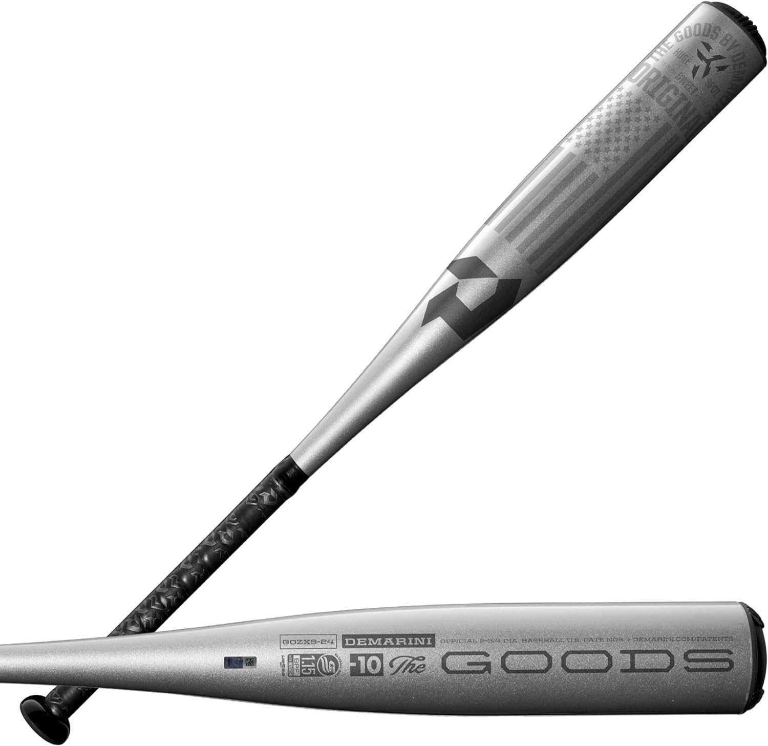 DeMarini 2024 The Goods One Piece 2 34″ Barril -10 Bate de béisbol USSSA