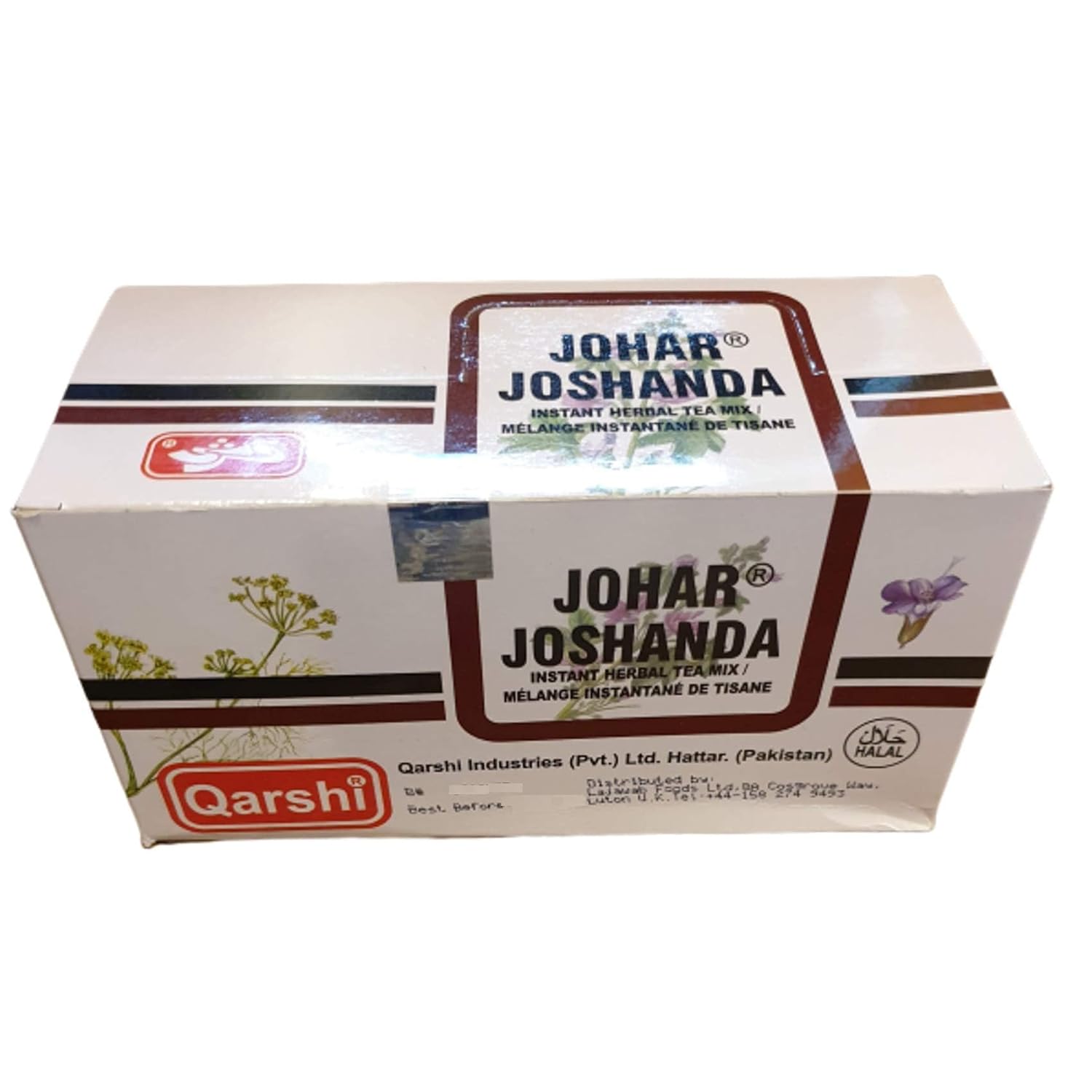 Qarshi Té de hierbas Johar Jashanda – Paquete de 30 sobres