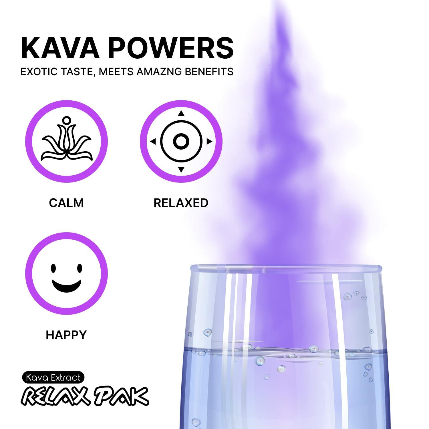 MITRA-9 Kava Powder RelaxPak – Paquetes de polvo de extracto de Kandy Kava  Potenciador del estado de ánimo  A base de plantas  Promueve la calma y