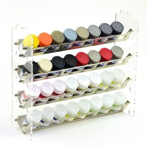 Infini model ICT-0012 Estante de pintura ancho 4 pilas (Para Mr. Hobby, IPP) Infini model ICT-0012 Estante de pintura ancho 4 pilas (Para Mr. Hobby, IPP)