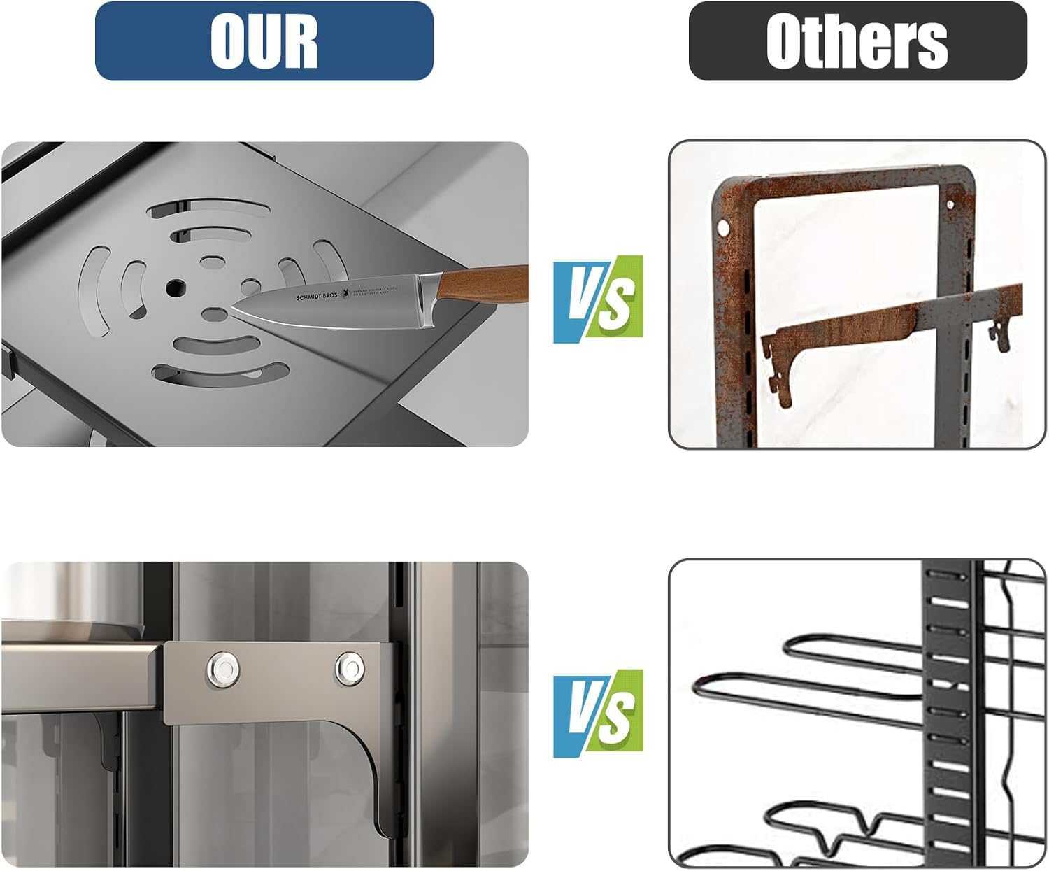 Organizador de sartenes ajustable de 7 niveles para gabinete, múltiples modos de uso, estante para ollas y sartenes para encimera de cocina y