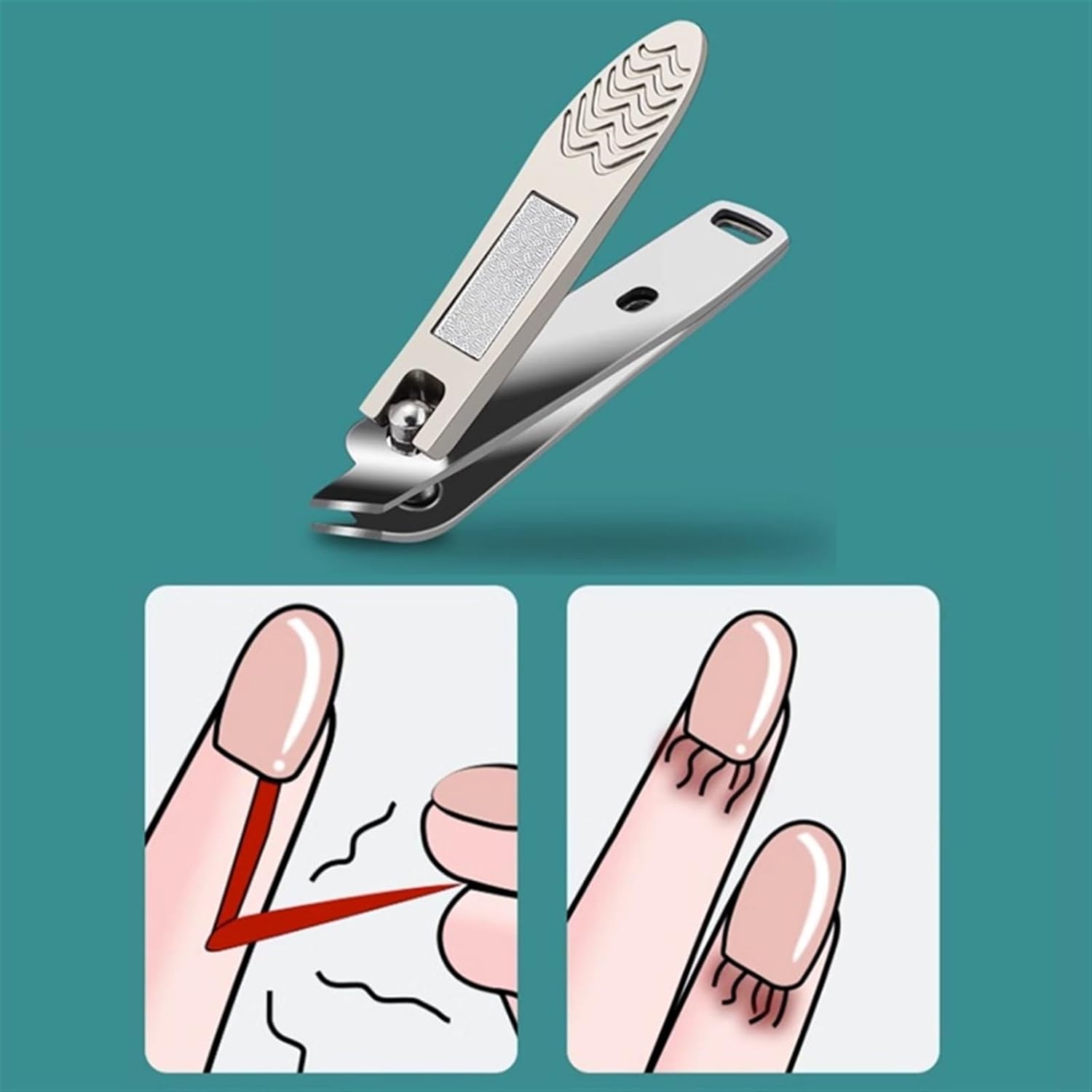 Juego de manicura Juego de cortaúñas Juego de manicura, kit profesional de aseo de pedicura, juego de 9 piezas de cuidado de uñas de acero