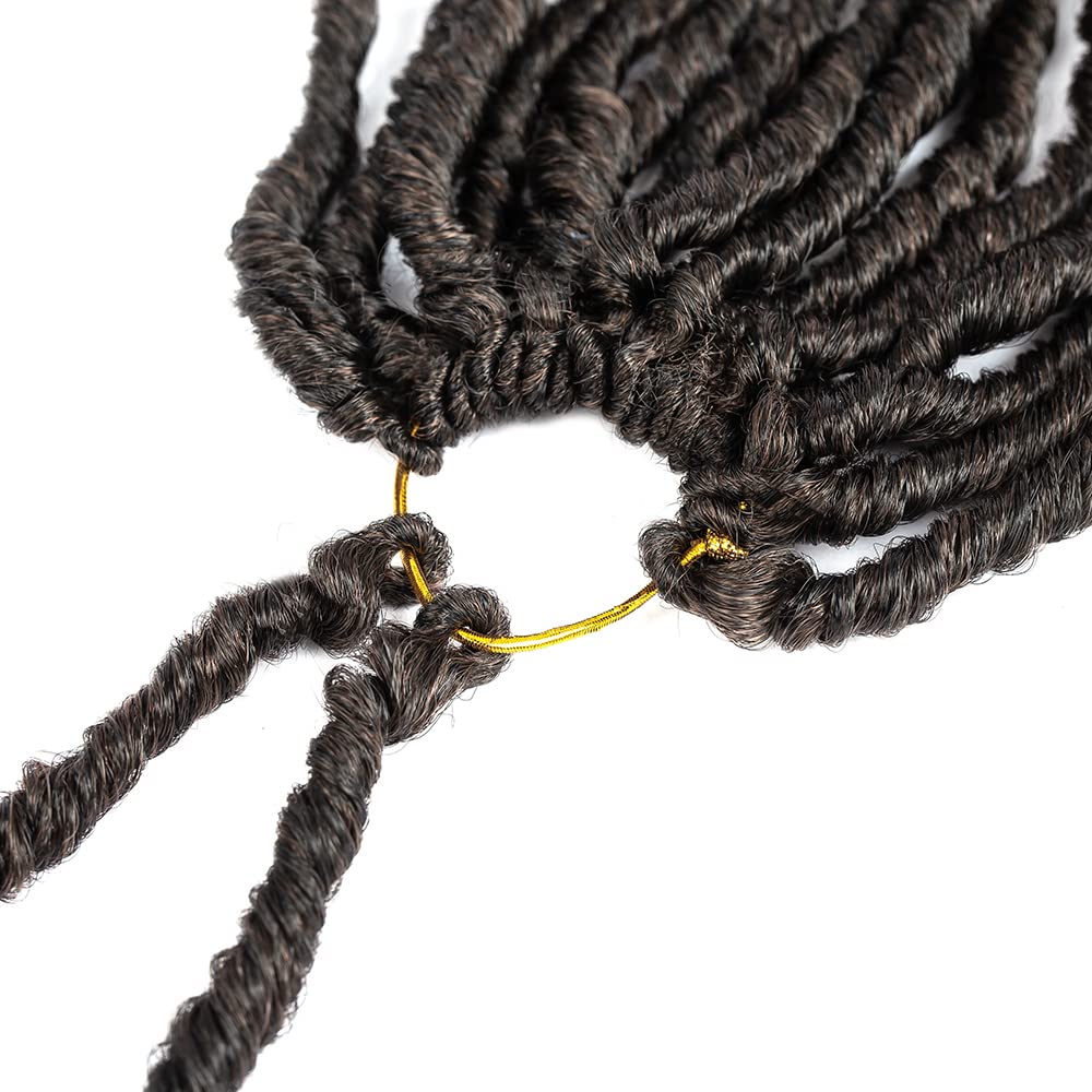 DoeSeor Cabello de ganchillo Goddess Locs de 18 pulgadas, 8 paquetes de extensiones de cabello sintético suave con rizos profundos para mujeres