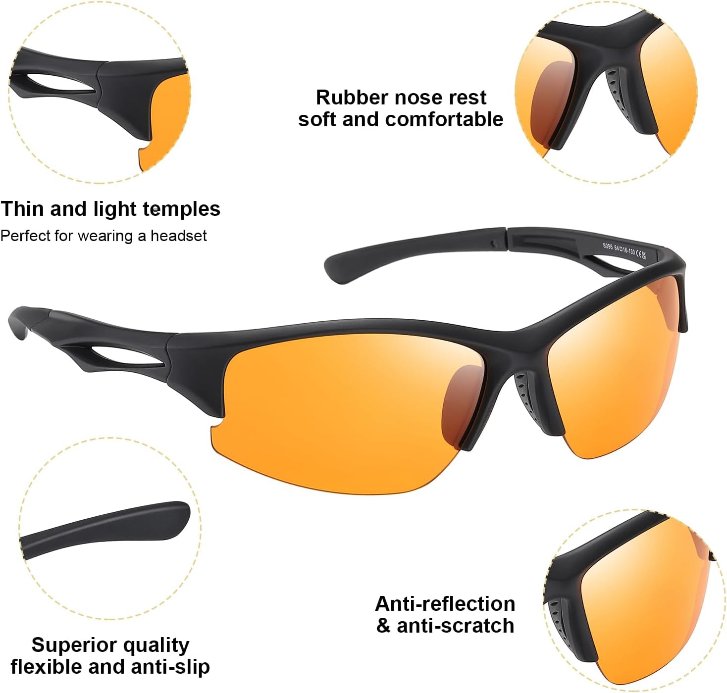 Okany Gafas de bloqueo de luz azul para mujeres y hombres, gafas de videojuegos para videojuegos, Negro –