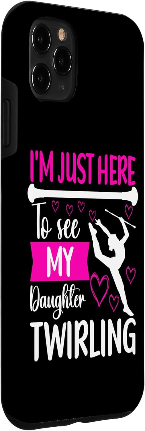 Funda para iPhone 11 Pro Max Baton Twirling Mom Majorette Baton Twirler Mom