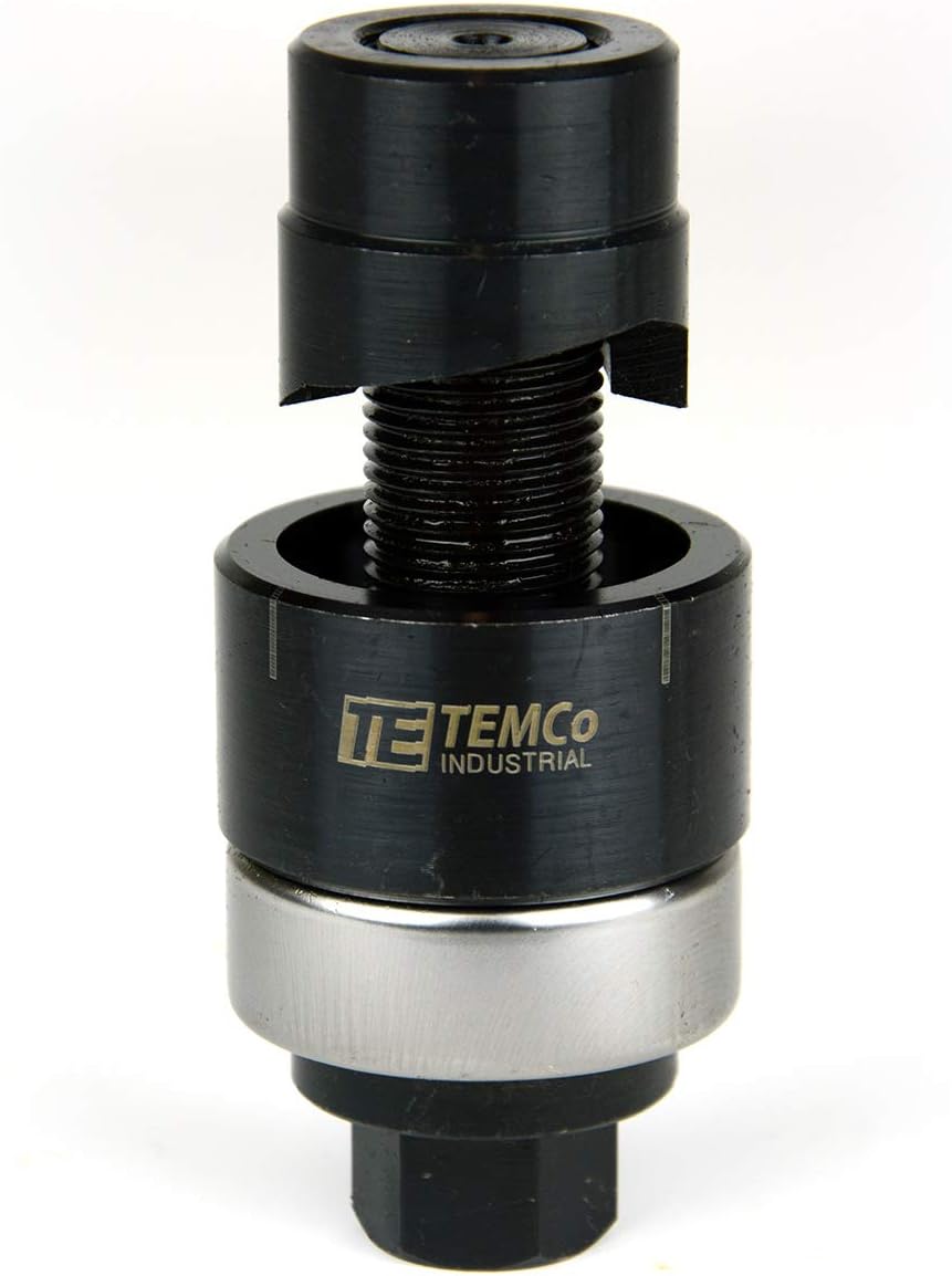 TEMCo TH0409-1 – Unidad de perforación de 14 pulgadas de tamaño real y perno de extracción manual (1.25 pulgadas, tamaño real del agujero)