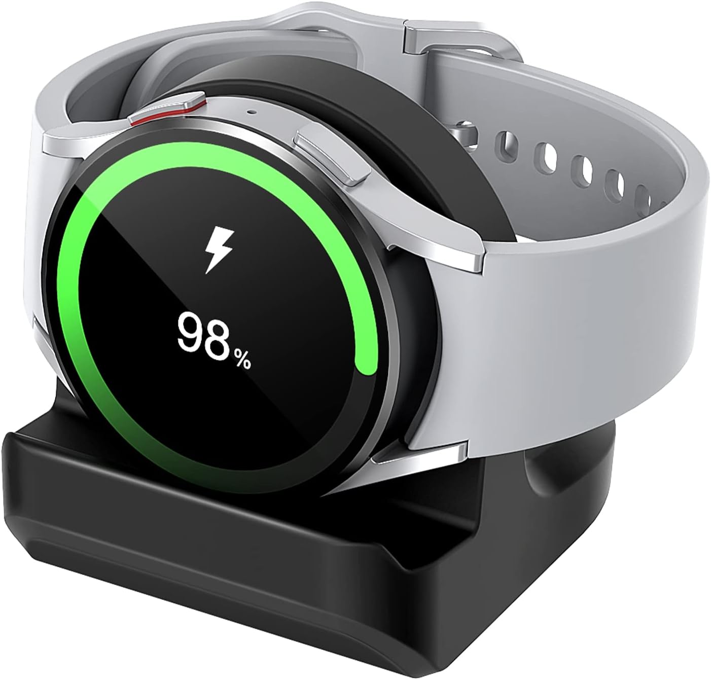 Soporte para Samsung Galaxy Watch 6Watch 6 ClassicWatch 5Watch 5 Pro, cargador de silicona antideslizante, accesorios de soporte de carga de soporte