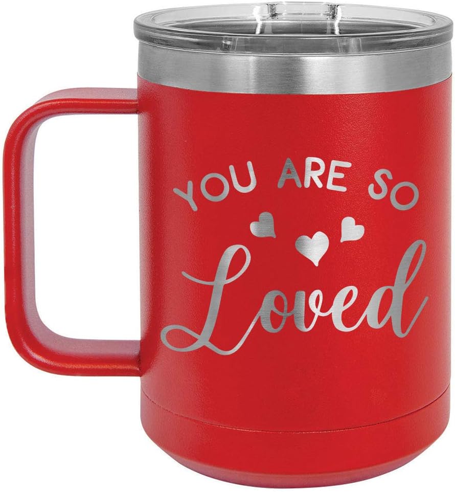 Taza de café con tapa abatible de 15 onzas, con aislamiento de viaje, ideal para regalo de cumpleaños o Navidad de mujeres o hombres  Compare con