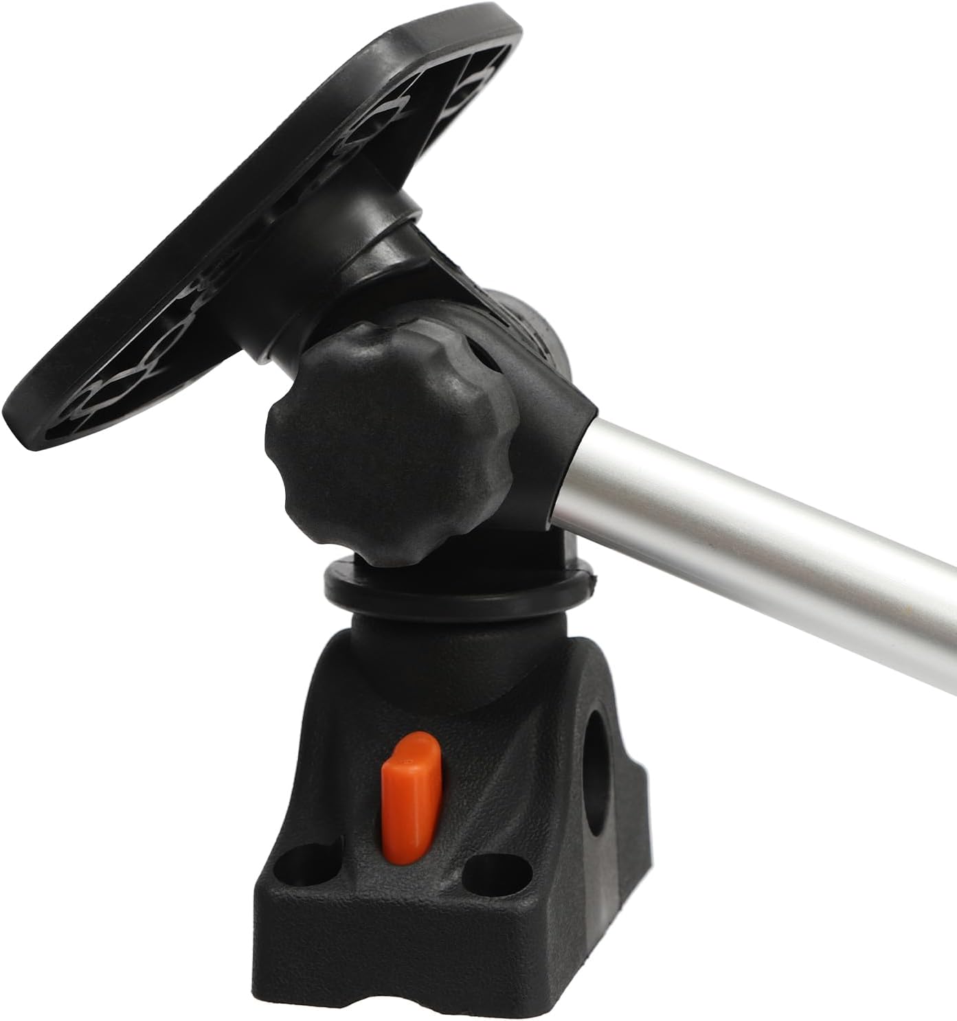 Soporte universal para transductor portátil, altura ajustable, giratorio de 360, soporte para buscador de peces con brazo de montaje para