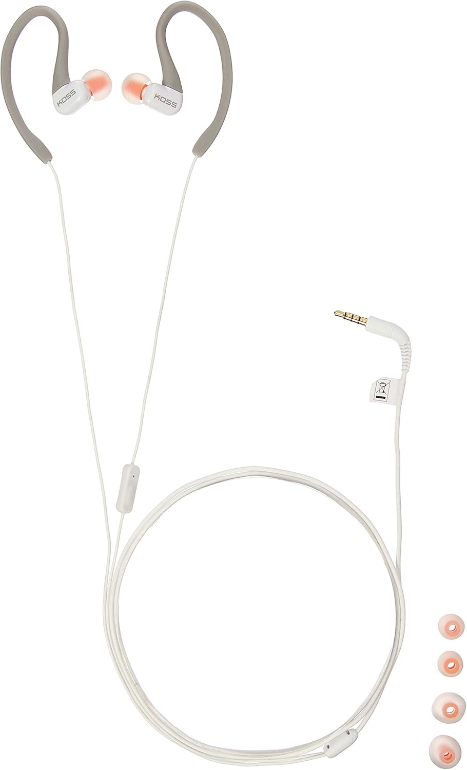 Koss KSC32i GRY – Auriculares deportivos con clip, color gris