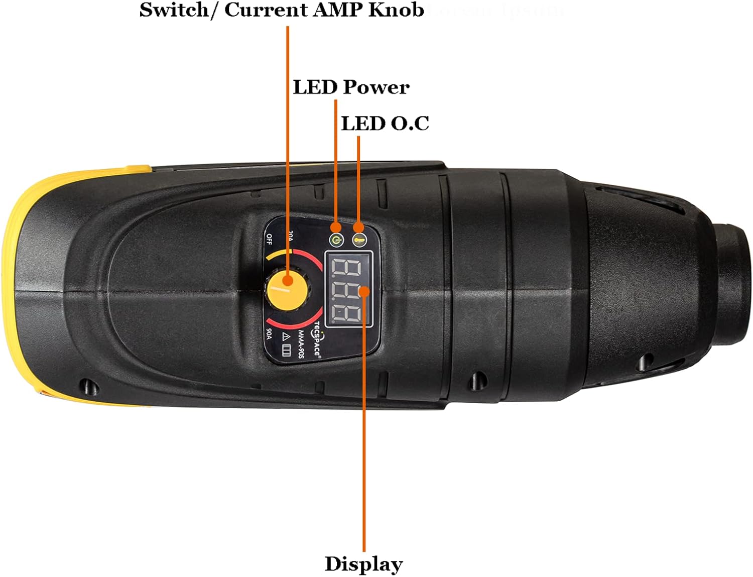Kit de máquina de soldadura de mano 110V, tecnología de inversor digital IGBT MMA soldador de mano compacto peso 3.3 libras, alto voltaje sin carga