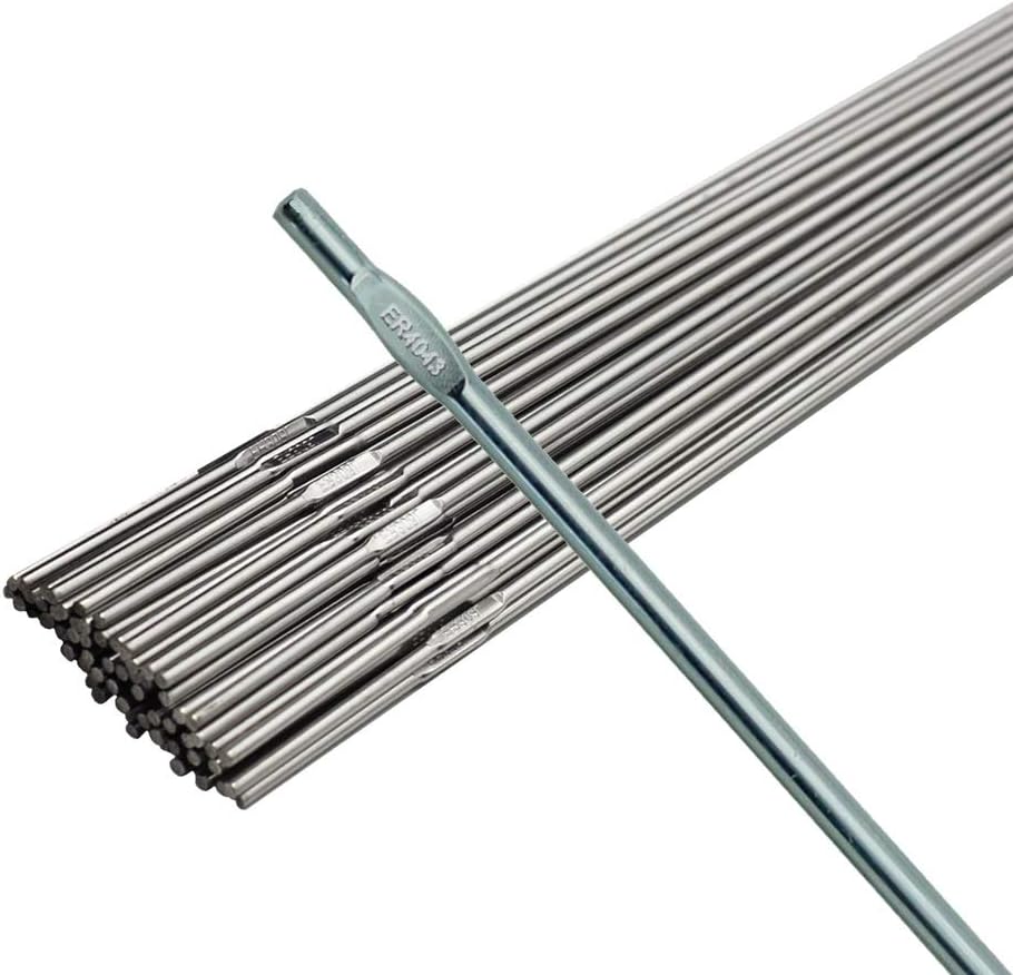 WeldingCity Varilla de soldadura TIG ER4043 de 2 libras de aluminio 4043 116 pulgadas (0.063 in) x 36 pulgadas (35.984 in)  Paquete de 2 libras