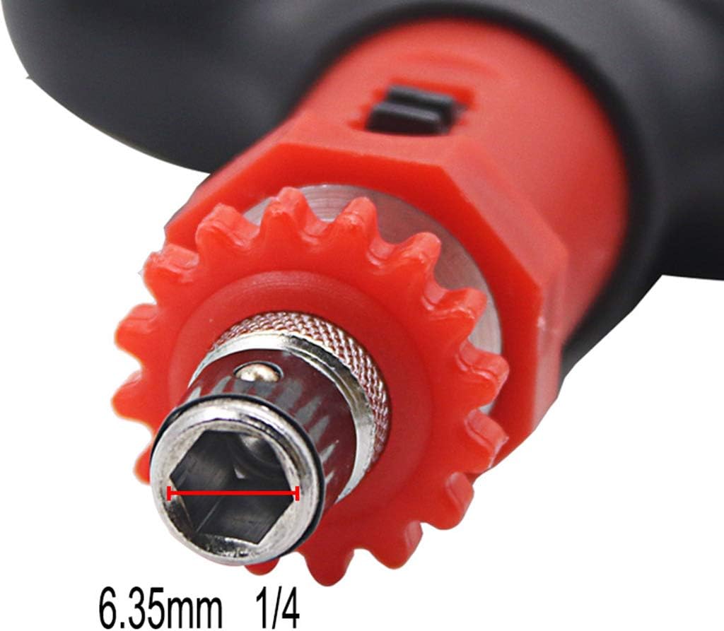 Manual para destornillador de trinquete tipo T Tornillo rápido Lote 0.250 in Rotar Para herramientas de trabajo para hombres