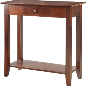 Convenience Concepts American Heritage – Librero de escalera con cajón para archivos, base de madera, Espresso Convenience Concepts American Heritage – Librero de escalera con cajón para archivos, base de madera, Espresso