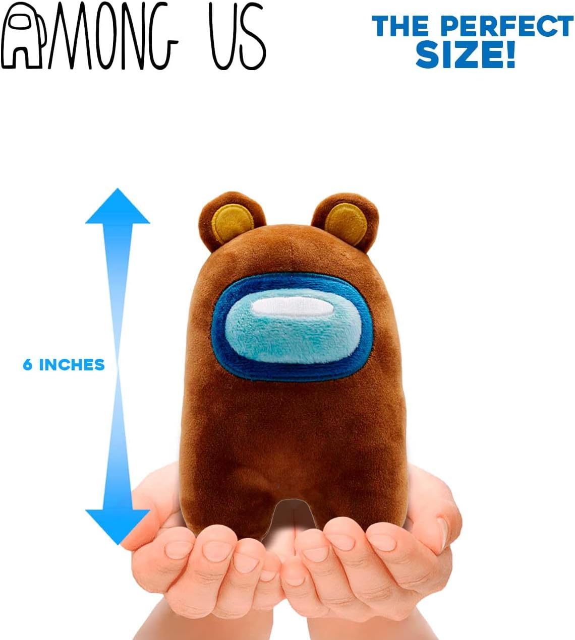 Just Toys LLC Among US – Peluche serie 4 de 6 pulgadas (rosa con orejeras)