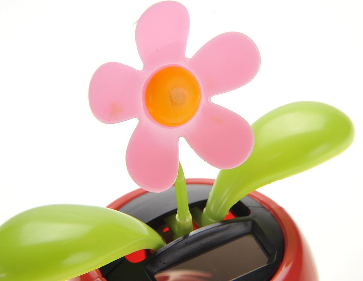 PowerTRC Flor bailarina con energía solar  Juguete de regalo de decoración de escritorio, ventana o automóvil  No requiere baterías  Divertida flor