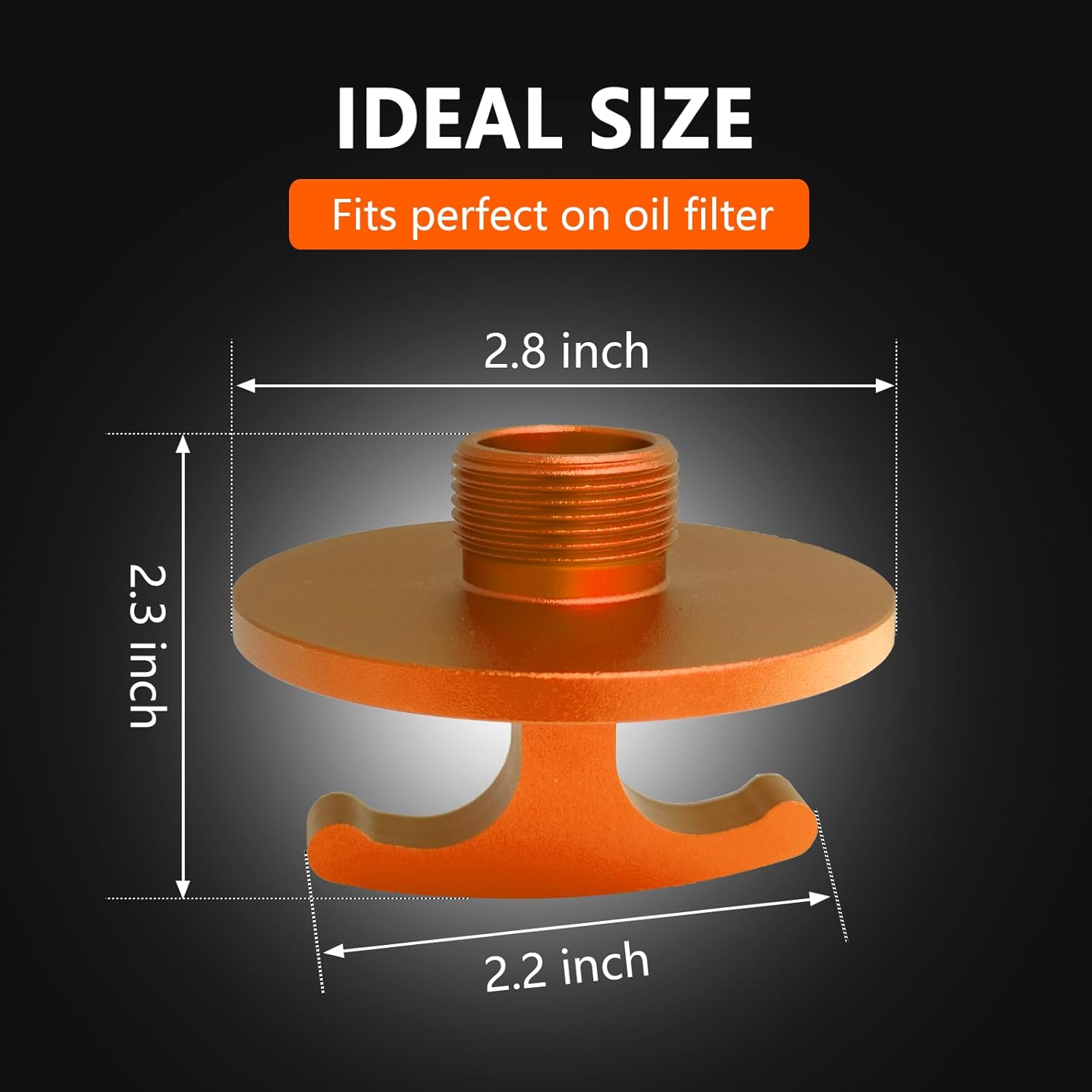 Herramienta de tapón de filtro de aceite, herramienta de apagado de tapa de filtro de aceite de aleación de aluminio para Dodge Ram 2500, 3500,