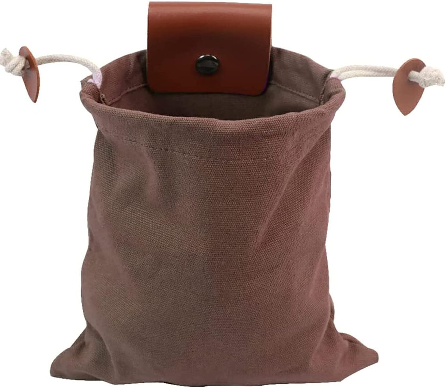 Bushcraft – Bolsa de cuero para cinturón para hombre, bolsa de forraje con lona encerada para viajes, camping, senderismo y equipo de mochilero