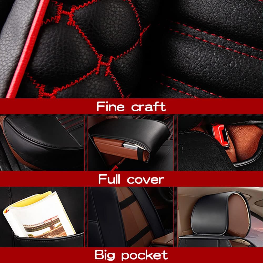 Funda de asiento delantero y trasero para Hyundai Elantra 2001-2025, accesorios de funda de asiento interior impermeable con 2 almohadas para el