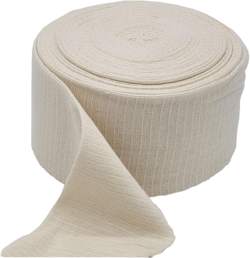 Vendaje elástico tubular de soporte  Rollo de vendaje de compresión tubular elástico reutilizable para piernas, rodillas, muslos, brazos y codos,