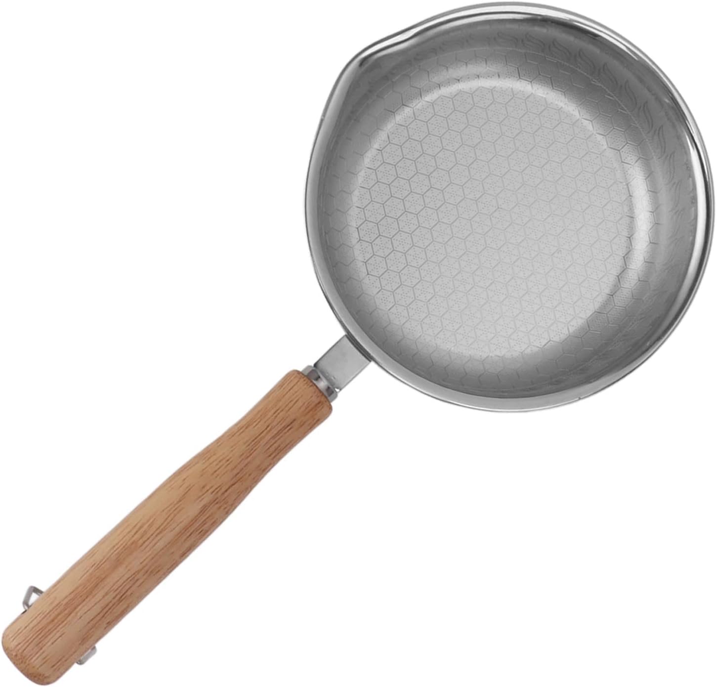 Syrisora Sartenes de acero inoxidable Pan de tortilla de acero inoxidable antiadherente para cocinar cocina