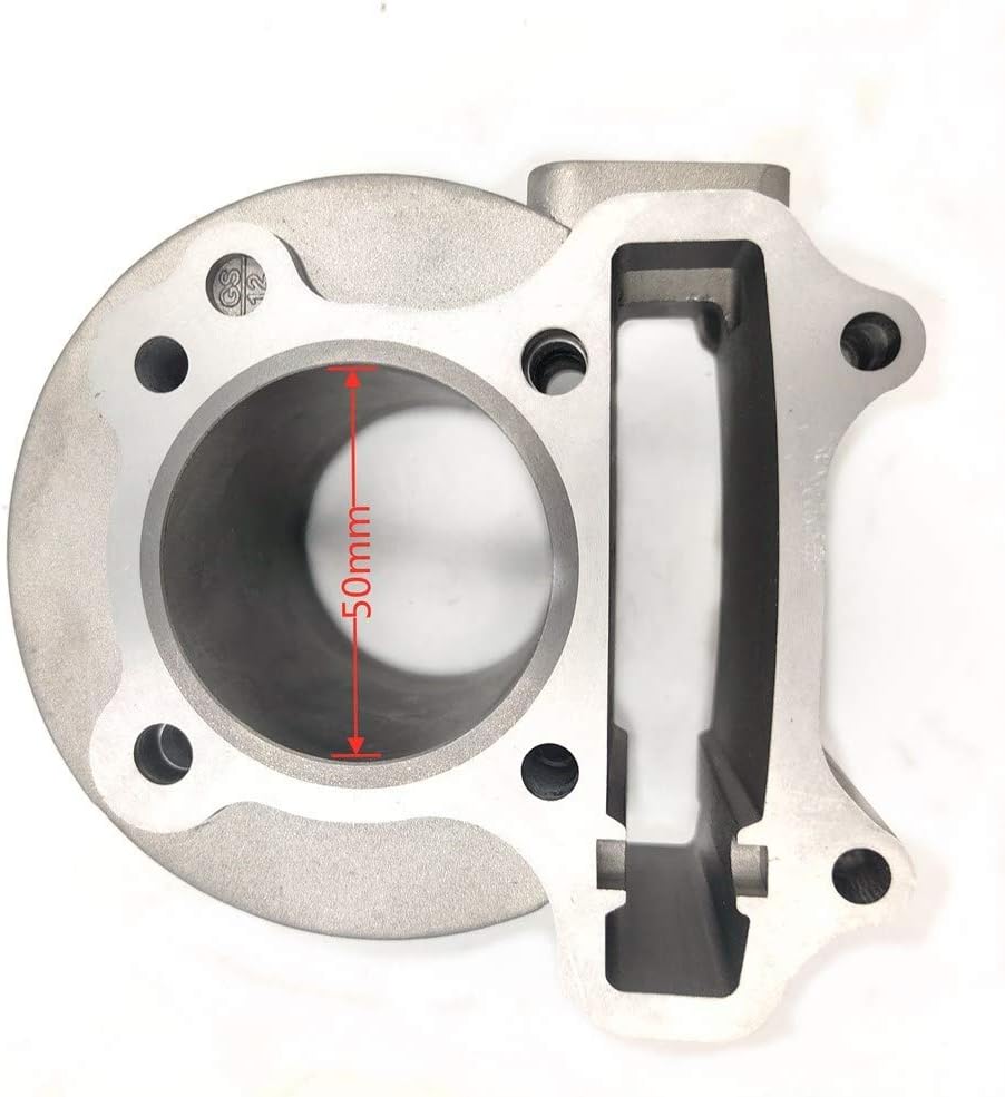ZTDZZH 1.969 in Bore Cilindro Kit para GY6 50cc a 100cc Motor con 2.520 in Válvulas Scooter Taotao Kazuma ATV Ciclomotor