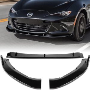 Borde de parachoques delantero compatible con Mazda Miata MX-5 2016-2021, alerón de parachoques delantero, kit de cuerpo de barbilla de aire, Borde de parachoques delantero compatible con Mazda Miata MX-5 2016-2021, alerón de parachoques delantero, kit de cuerpo de barbilla de aire,