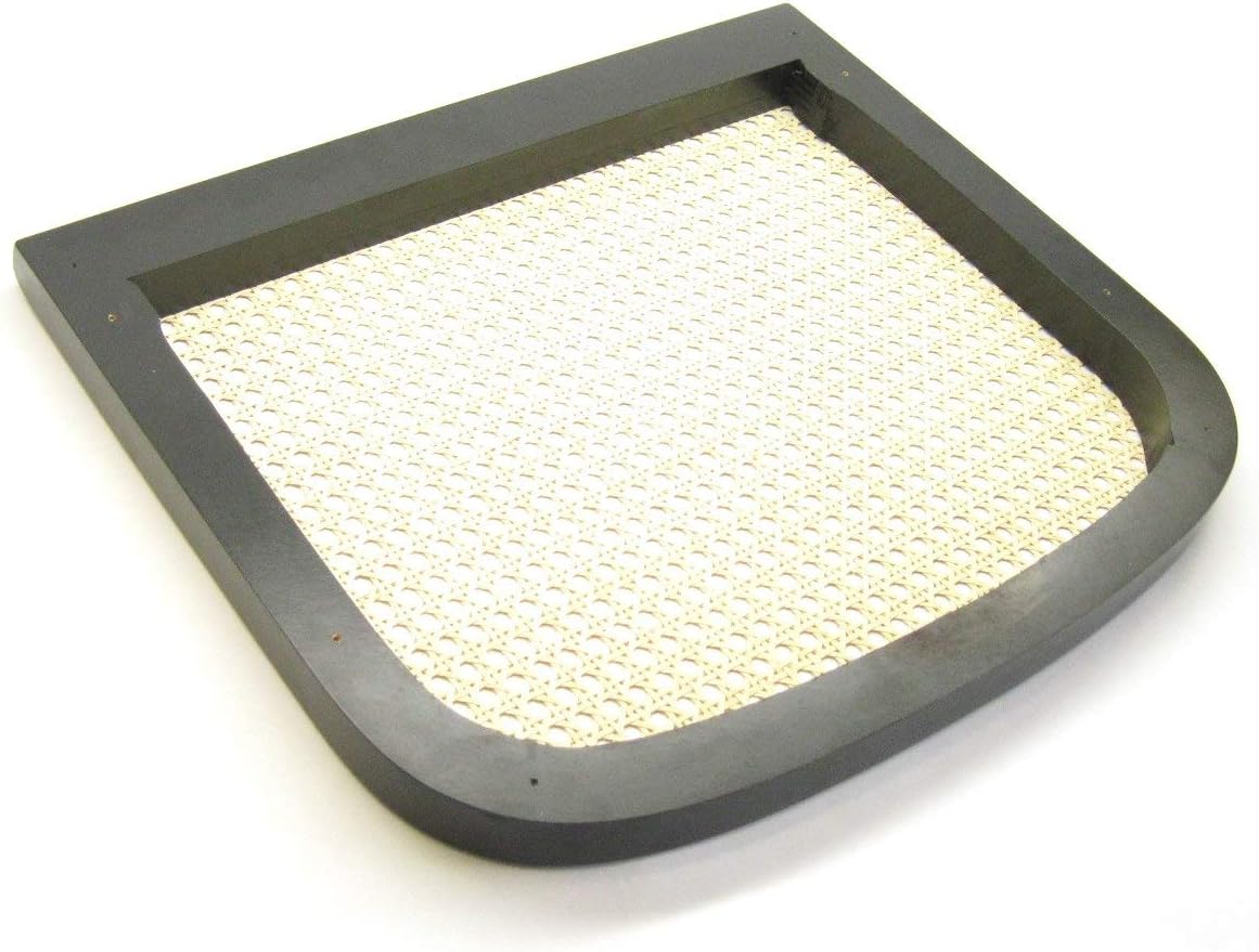 Marcel Breuer Cesca – Asiento de caña de repuesto para silla Cesca, color negro, fabricado en Italia
