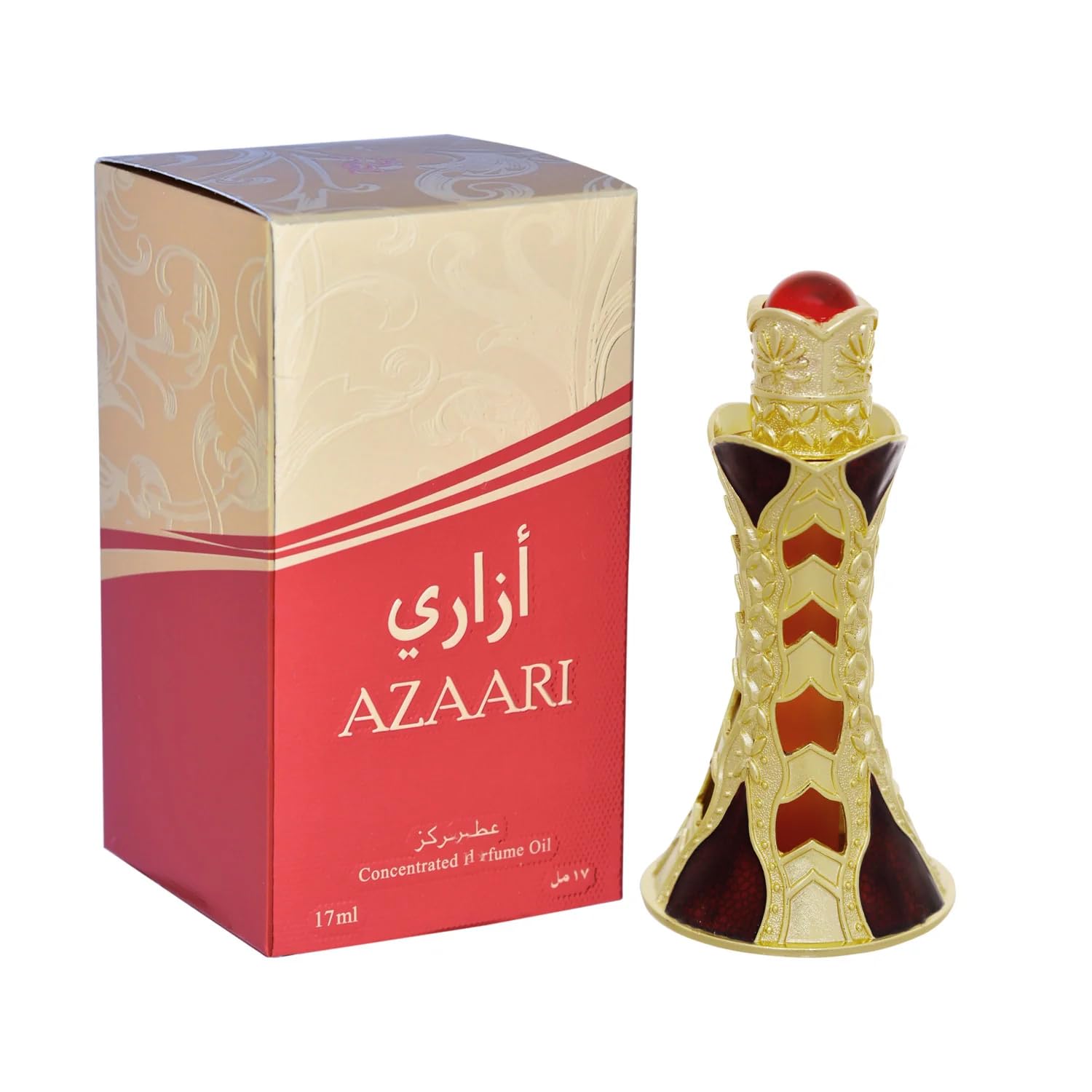 Khadlaj Azaari para hombres y mujeres (unisex) CPO – Aceite de perfume concentrado (Attar) 0.6 fl oz (0.61 oz)