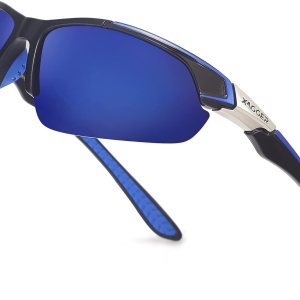 Xagger Gafas de sol deportivas polarizadas para hombres y mujeres UV400 envolventes para béisbol y sóftbol Xagger Gafas de sol deportivas polarizadas para hombres y mujeres UV400 envolventes para béisbol y sóftbol