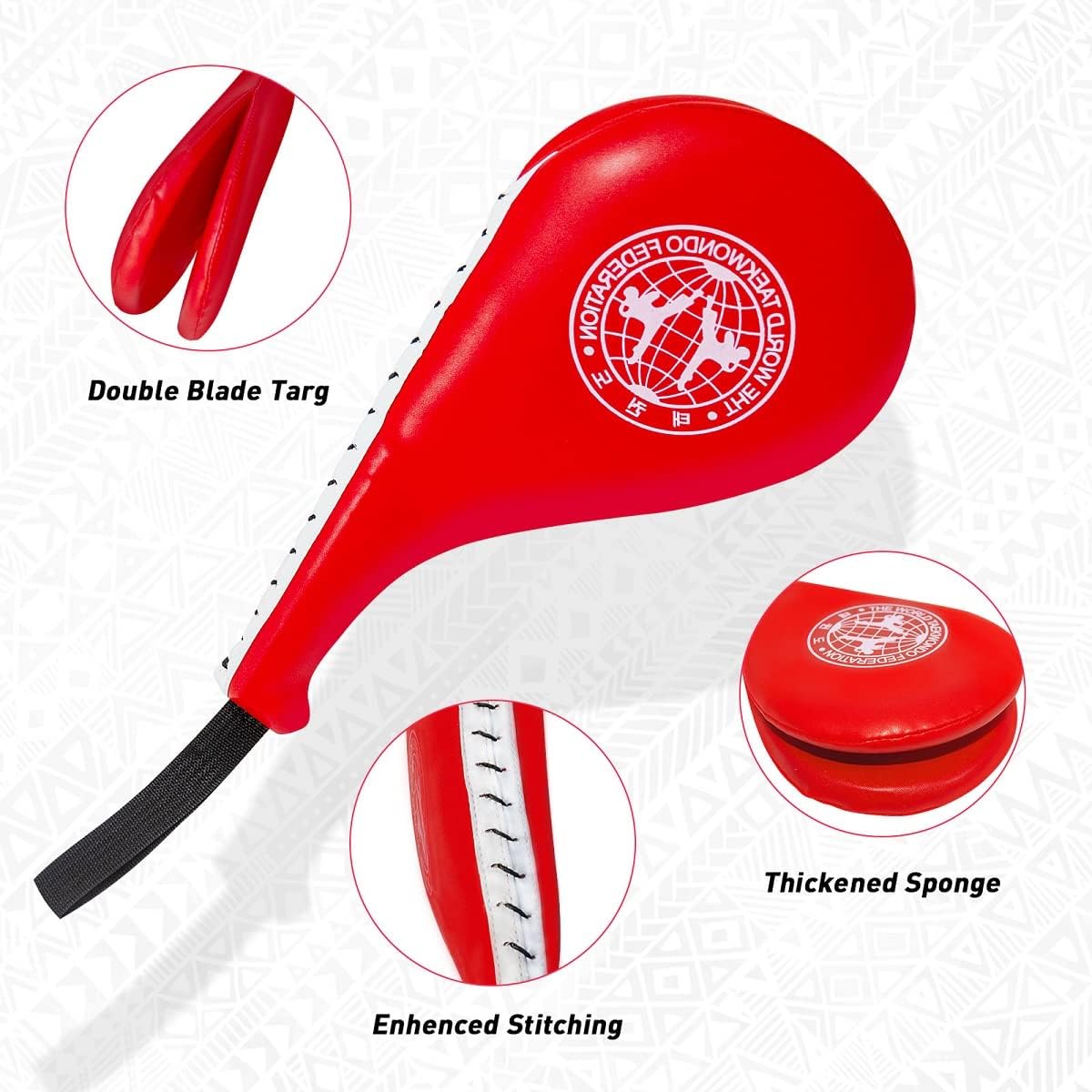 ESCULTORA 2 almohadillas de taekwondo, objetivos de karate de doble golpe para entrenamiento eficaz de artes marciales, materiales duraderos,