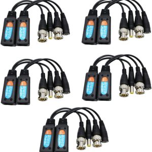 Transmisor transceptor pasivo Balun RJ45 HD-CVITVIAHDCVBS 8MP con DC incorporada protección de supresión transitoria para CCTV seguridad DVR sistema Transmisor transceptor pasivo Balun RJ45 HD-CVITVIAHDCVBS 8MP con DC incorporada protección de supresión transitoria para CCTV seguridad DVR sistema